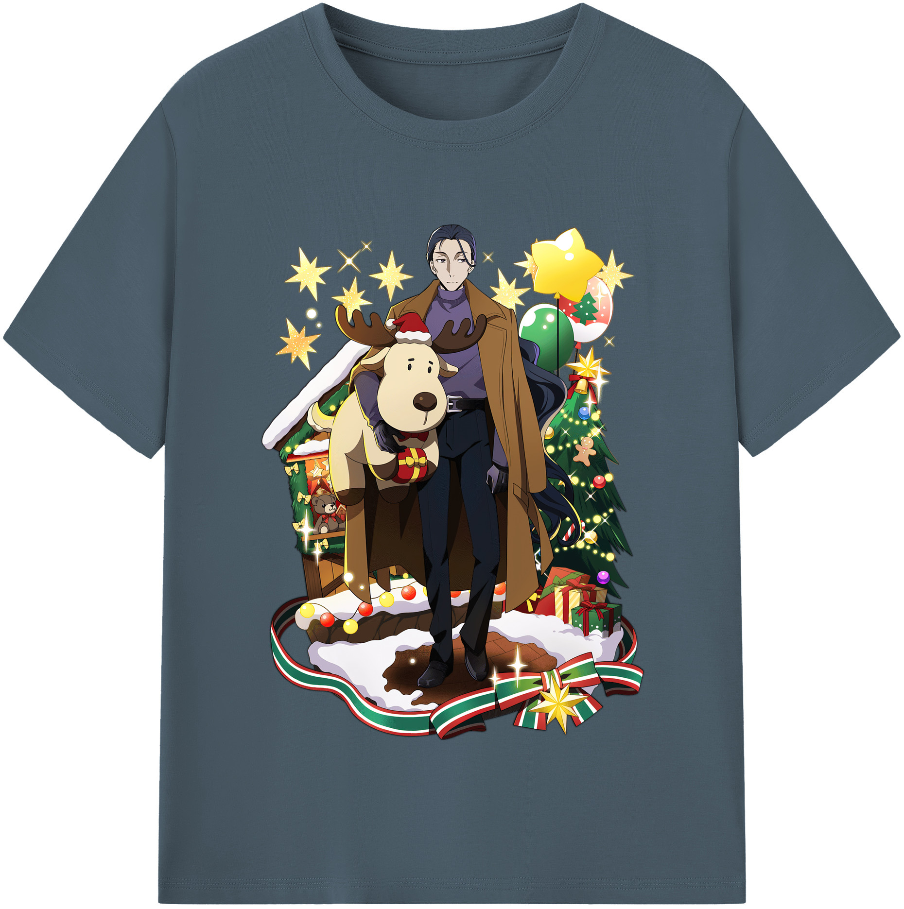 （画像用） 文豪ストレイドッグス Bungo Stray Dogs 綿100％半袖Tシャツ（フロントプリント）